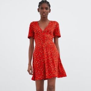 Zara Floral Tea Dress